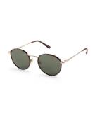 Kapten & Son Solbriller 'London Gold Tortoise Green'  brun / guld / gr...