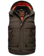 STONE HARBOUR Vest 'Egoor'  mokka / mørkeorange