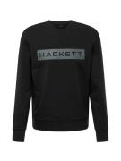 Hackett London Sweatshirt 'ESSENTIAL'  mørkegrå / sort