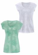 BEACH TIME Shirts  mint / hvid