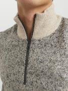 JACK & JONES Pullover 'Space'  beige-meleret