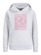 Jack & Jones Junior Sweatshirt  grå-meleret / pink