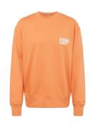 Calvin Klein Jeans Sweatshirt  mørkebeige / orange / hvid