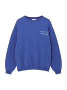 Pull&Bear Sweatshirt  royalblå / hvid