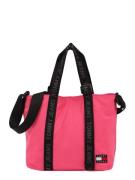 Tommy Jeans Shopper 'Essential'  grå / lys pink / rød / sort
