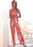 LASCANA Jumpsuit  gul / lilla / pink / rød