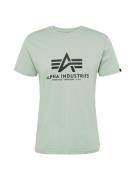 ALPHA INDUSTRIES Bluser & t-shirts  pastelgrøn / sort