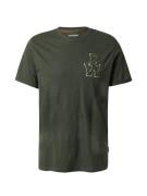 BLEND Bluser & t-shirts  creme / mørkegrøn
