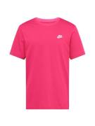 Nike Sportswear Bluser & t-shirts 'Club'  pink / hvid