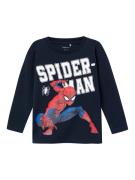 NAME IT Shirts 'Naza Spiderman'  blå / navy / rød / hvid