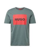 HUGO Bluser & t-shirts 'Dulive222'  mørkegrøn / rød / sort