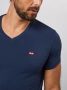 LEVI'S ® Bluser & t-shirts 'Housemark V Neck Tee'  mørkeblå