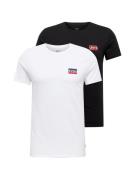LEVI'S ® Bluser & t-shirts '2Pk Crewneck Graphic'  marin / rød / sort ...