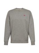LEVI'S ® Sweatshirt 'The Original HM Crew'  grå / brandrød / hvid