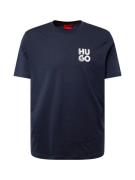 HUGO Bluser & t-shirts 'Detzington 241'  navy / hvid