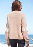 VIVANCE Pullover  beige / koral / hvid