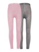 EWERS Leggings  grå-meleret / pink / hvid