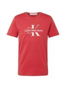 Calvin Klein Jeans Bluser & t-shirts  rød / hvid