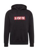 LEVI'S ® Sweatshirt 'Relaxed Graphic Hoodie'  rød / sort / hvid