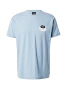 Iriedaily Bluser & t-shirts 'Slowpresso'  pastelblå / sort / hvid