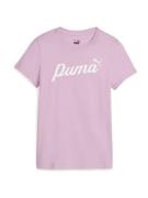 PUMA Bluser & t-shirts 'ESS'  lilla / hvid