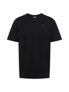 DIESEL Bluser & t-shirts 'Microdiv'  kirsebærsrød / sort / hvid