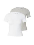 WEEKDAY Shirts  grå-meleret / hvid