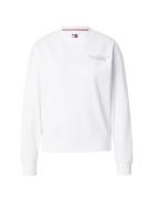 Tommy Jeans Sweatshirt 'ESSENTIAL'  turkis / lyserød / hvid