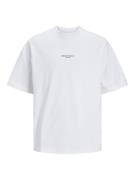 JACK & JONES Bluser & t-shirts 'SANTORINI'  sort / hvid