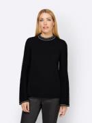 heine Pullover  sort / hvid