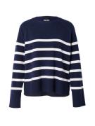 PIECES Pullover 'SIA'  navy / offwhite