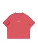 Nike Sportswear Bluser & t-shirts 'ESSNTL'  cranberry / hvid