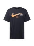 Nike Sportswear Bluser & t-shirts 'Club'  mandarin / sort / hvid