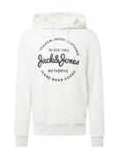 JACK & JONES Sweatshirt 'FOREST'  sort / hvid