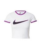 Nike Sportswear Shirts  mørkelilla / hvid