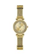 GUESS Analogt ur 'Mini Soho'  guld / transparent