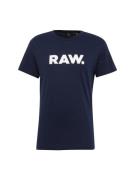 G-Star RAW Bluser & t-shirts 'Holorn'  natblå / hvid