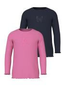 NAME IT Bluser & t-shirts 'TAMMIE'  natblå / pink