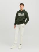 JACK & JONES Bukser 'Kane Josh'  sort / hvid-meleret