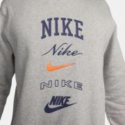Nike Sportswear Sweatshirt 'Club'  marin / grå-meleret / orange