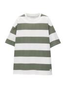 Pull&Bear Bluser & t-shirts  grøn-meleret / hvid