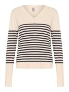 CULTURE Pullover 'Annemarie'  sort / offwhite