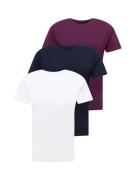 Matinique Bluser & t-shirts 'Jermane'  mørkeblå / vinrød / offwhite