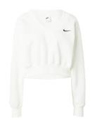Nike Sportswear Sweatshirt 'Phoenix Fleece'  creme / sort