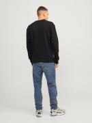 JACK & JONES Sweatshirt 'Lafayette'  mint / sort / hvid