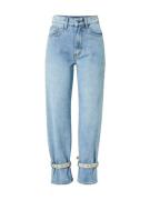 Misspap Jeans  blue denim / sølv / uldhvid