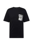 JACK & JONES Bluser & t-shirts 'LAFAYETTE'  sort / hvid