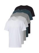 Abercrombie & Fitch Bluser & t-shirts  cyanblå / grey denim / lysegrå ...