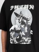 ALPHA INDUSTRIES Bluser & t-shirts 'Japan Warrior'  grå / sort / hvid