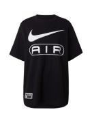 Nike Sportswear Oversized bluse 'Air'  sort / hvid